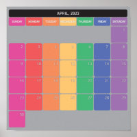 April 2023 Tage des Planerkalenders