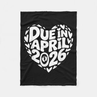 April 2026 fällig in New Baby Mommy Mutter Pre Fleecedecke