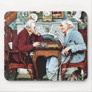 April, April 1943 Mousepad