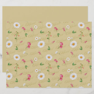 April Birth Blume Daisy Sweet Pea Scrapbook