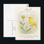 April Birthday Bible Verse Cross and Resurrection  Postkarte<br><div class="desc">Elegant April Christian birthday featuring a cross and resurrection message with soft spring florals. A meaningful faith-based greeting perfect for April birthdays,  Easter season encouragement,  church friends,  and women of faith. Beautiful spiritual design celebrating renewal,  grace,  and hope.</div>