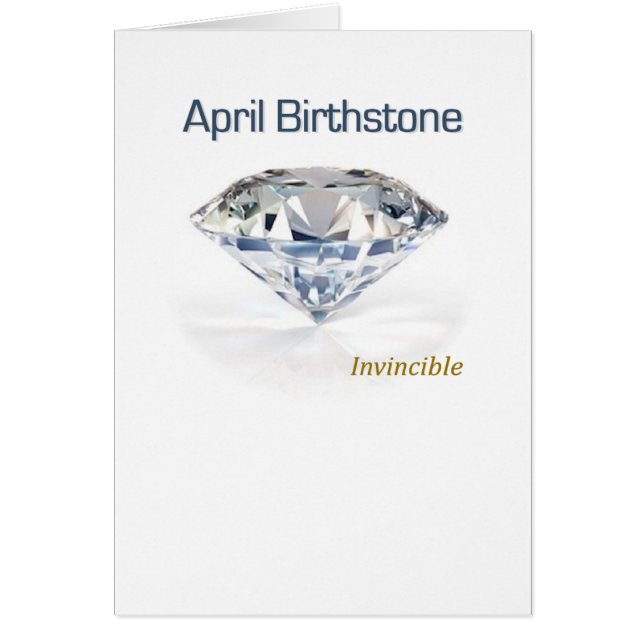 April Birthstone - der unbesiegbare Diamant - (Vorne)