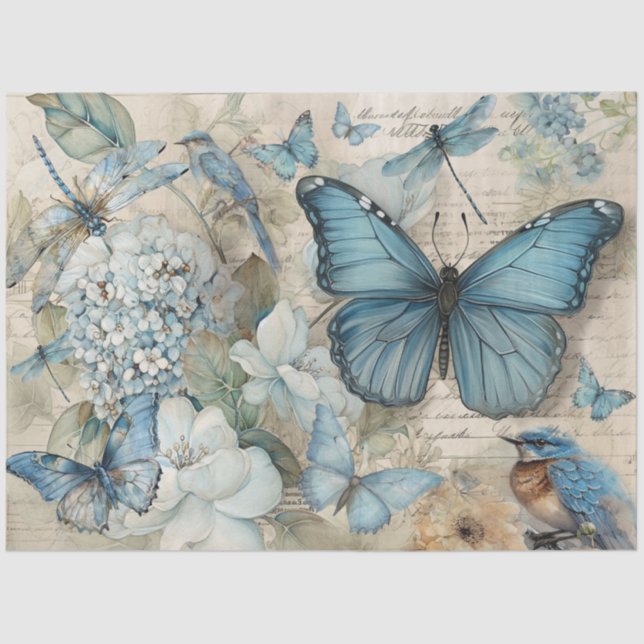 April Blues Seidenpapier (Vorderseite)