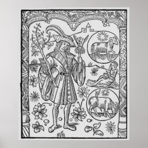 April, Blume, Aries Poster