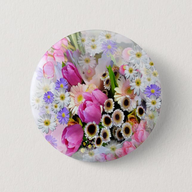 April Bouquet Button (Vorderseite)