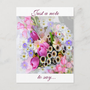 April Bouquet Postkarte