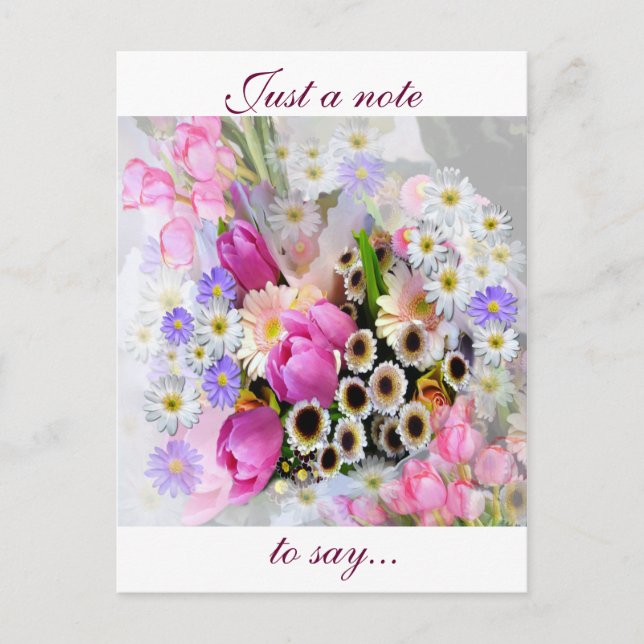 April Bouquet Postkarte (Vorderseite)