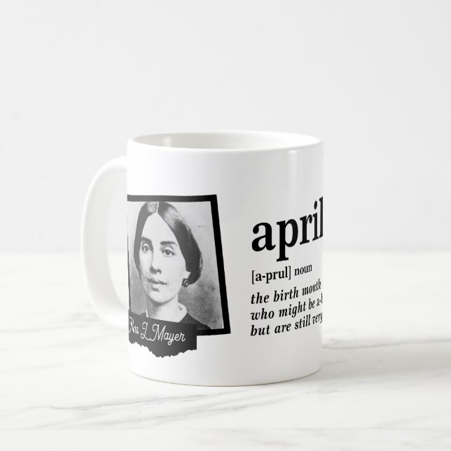 April - Definition Kaffeetasse (Vorderseite Links)