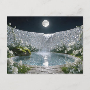 April Diamant Wasserfall Postkarte