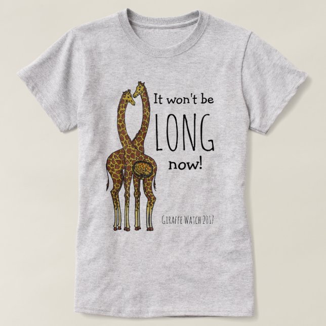 April die schwangere Giraffe T-Shirt (Design vorne)