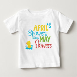 April Dusche bringen Mai Blume Baby T-shirt
