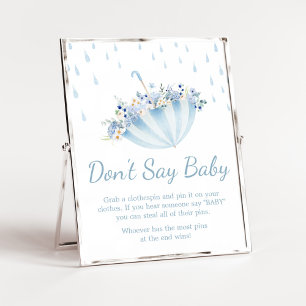 April Dusche bringen Mai Blume nicht sagen Baby Poster