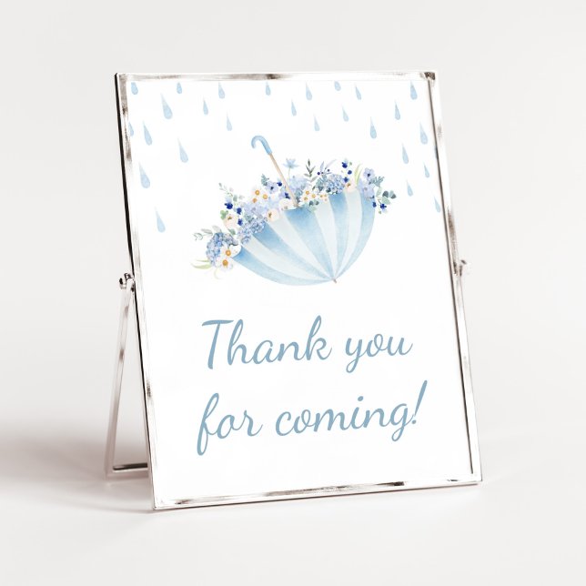 April Dusche bringen Mai Blume Vielen Dank für Ihr Poster (Boy April Shower Bring May Flowers Baby Shower Thank you for Coming Sign)