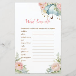 April Dusche Umbrella Word Scramble Games