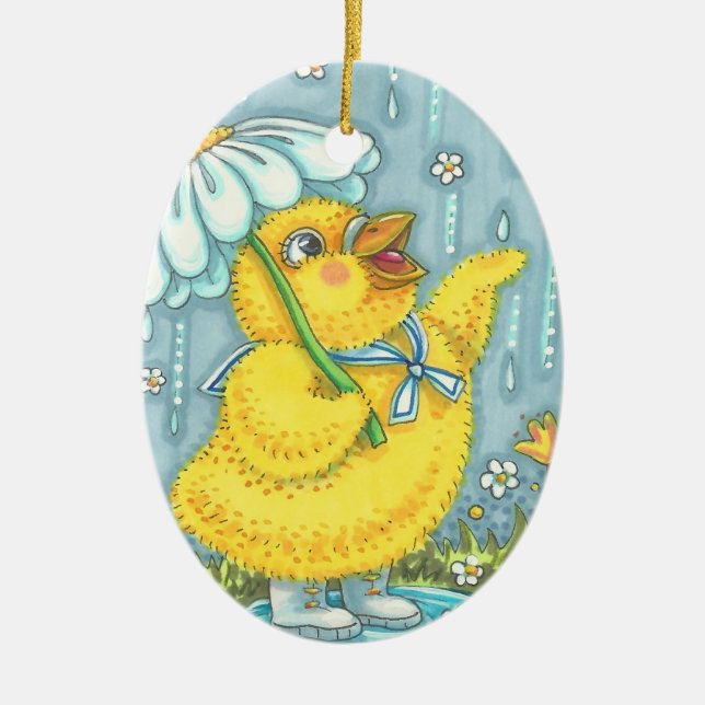APRIL DUSCHEN BABY CHICK EASTER SPRING ORNAMENT (Vorne)
