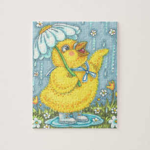 APRIL DUSCHEN BABY CHICK, FRÜHER OSTER PUZZLE