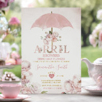 April Duschen bringen Mai Blume rosa Schirm