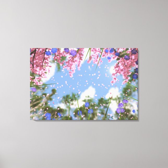 April Duschen Canvas Print Leinwanddruck (Vorderseite)