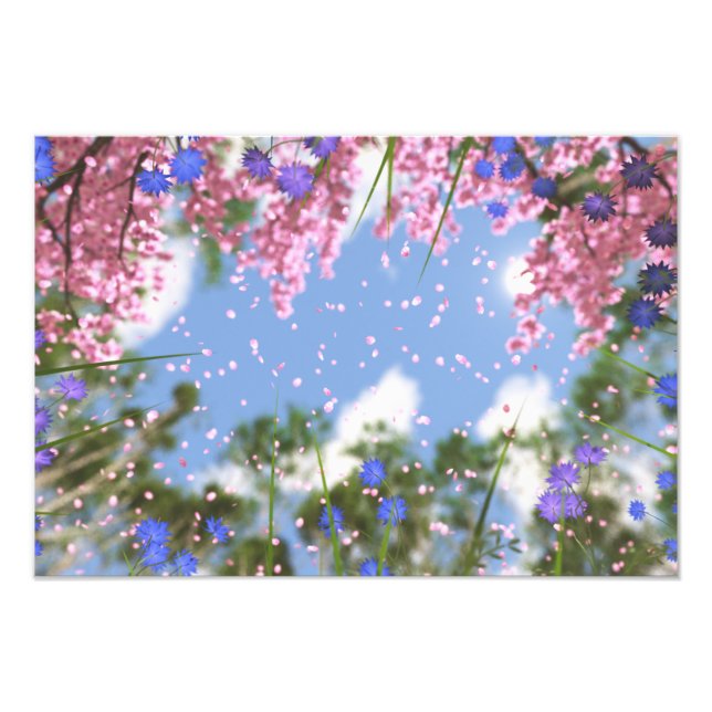 April Duschen Foto drucken (Vorne)