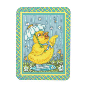 APRIL-DUSCHEN KÖNNEN BLUME, FRÜHSTÜCK-MAGNET MAGNET