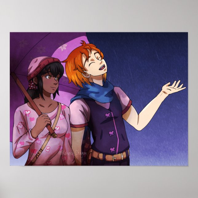 April Duschen Poster (Vorne)