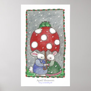 April Duschen Poster