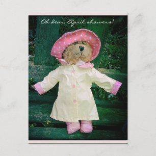 April Duschen Postkarte