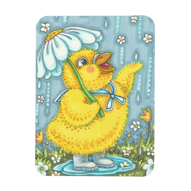 APRIL DUSCHEN SPRING CHICK MAGNET Rectangle (Vertikal)