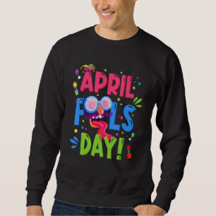 April Fool's Day 1. April Joke Pranks Kinder Junge Sweatshirt