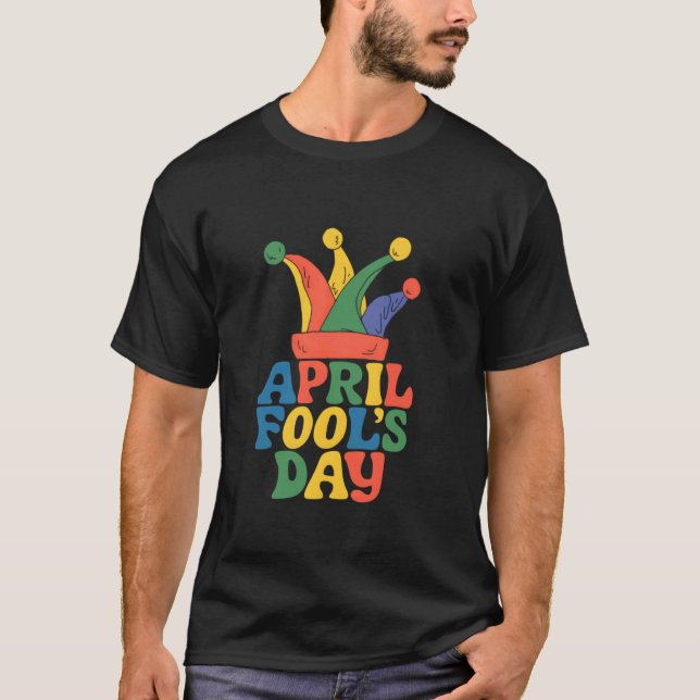 April Fools' Day 2025, Lustiger Witzbold Narrenhut T-Shirt (Vorderseite)