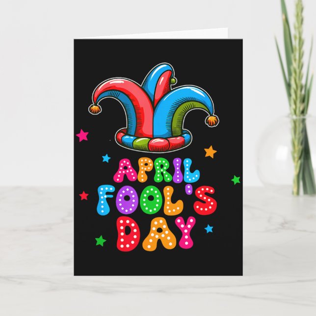 April Fool's Day April 1st Prank Joke Funny Gift  Karte (Vorderseite)