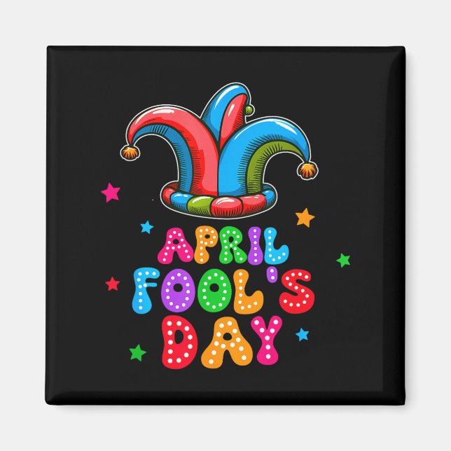April Fool's Day April 1st Prank Joke Funny Gift  Magnet (Vorne)