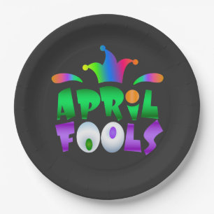 April Fools Day Funny Modern Jester Pappteller