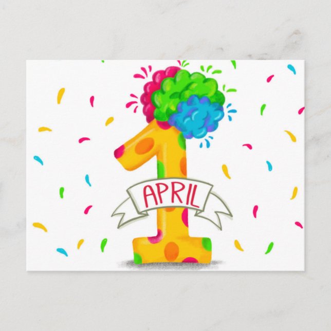 April Fools Day  Postkarte (Vorderseite)