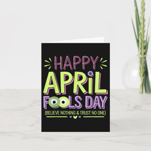 April Fools Day Pranks Shirt Kit 1. April Jokes K Karte (Vorderseite)