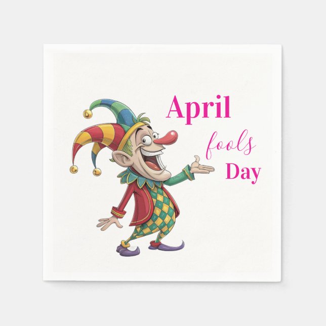 April Fools Paper Napkins Serviette (Vorderseite)