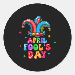 April Fools Tag 1. April Streich Scherz Lustiges G Runder Aufkleber