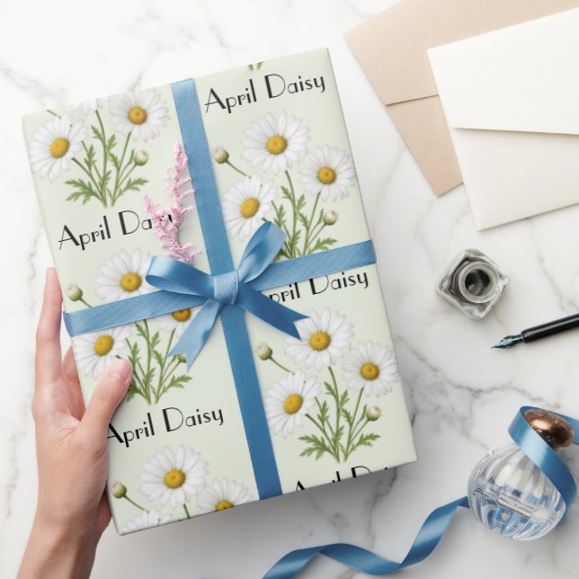 April-Gänseblümchen-Blumen Geschenkpapier (Schenken)