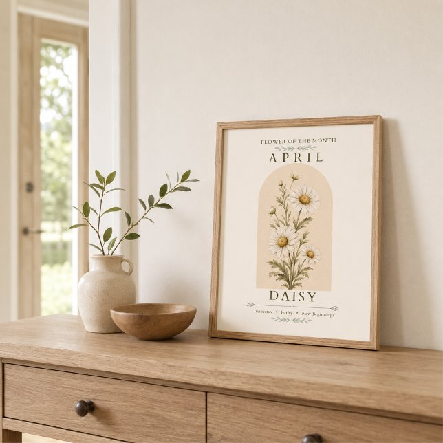 April-Geburtsblume Gänseblümchen Poster (Von Creator hochgeladen)