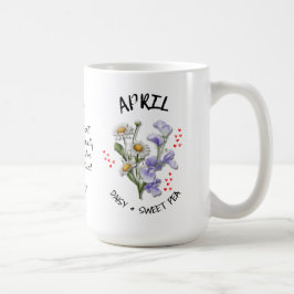 APRIL Geburtsmonat Blume Christlicher Individuelle Kaffeetasse