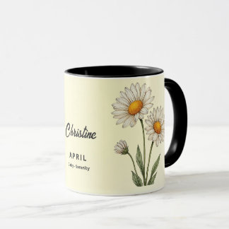 April Geburtsmonat Blume Custom Coffee Tasse