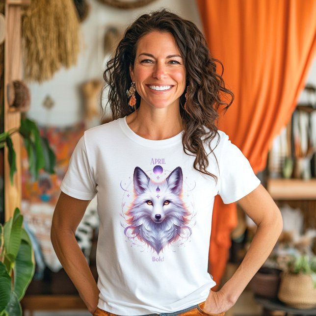 April Geburtsmonat Spirit Animal Fox Tri-Blend Shi Tri-Blend Shirt (Von Creator hochgeladen)