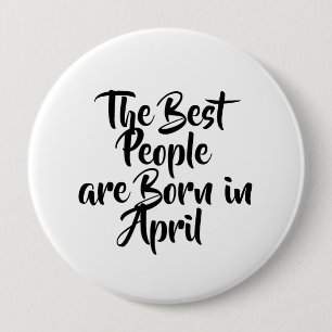 "April" Geburtstags-Knopf Button