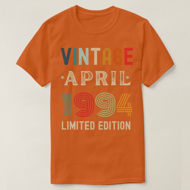 April Geburtstagsgeschenk 14 T-Shirt (Design vorne)