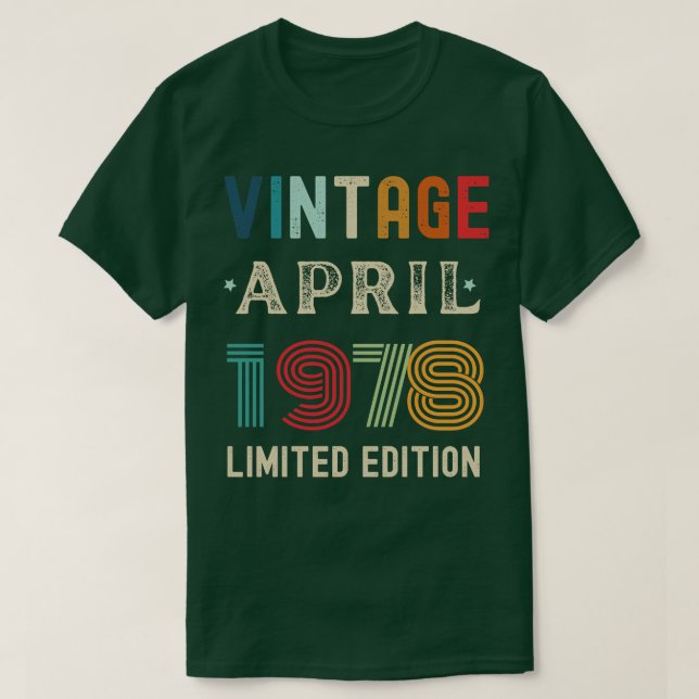 April Geburtstagsgeschenk 27 T-Shirt (Design vorne)
