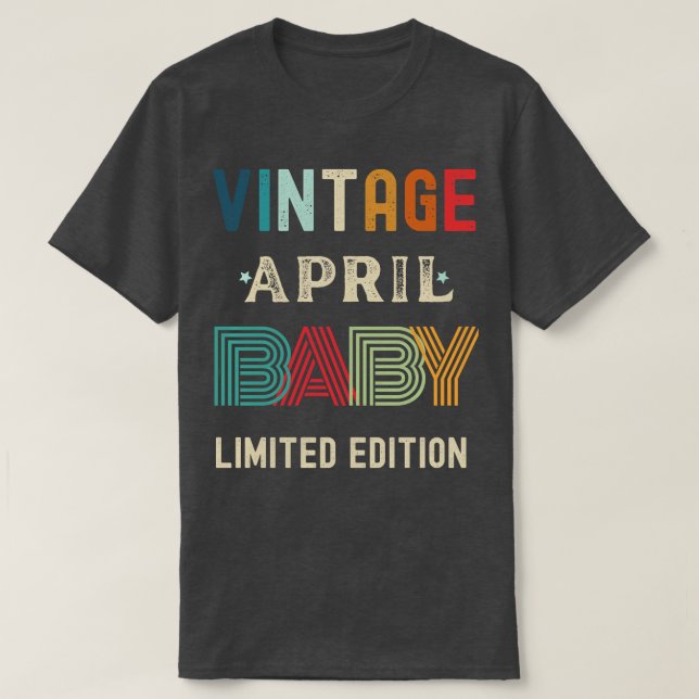 April Geburtstagsgeschenk 34 T-Shirt (Design vorne)