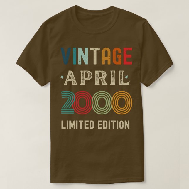 April Geburtstagsgeschenk 37 T-Shirt (Design vorne)