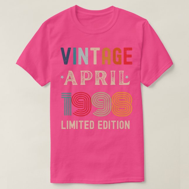 April Geburtstagsgeschenk 5 T-Shirt (Design vorne)