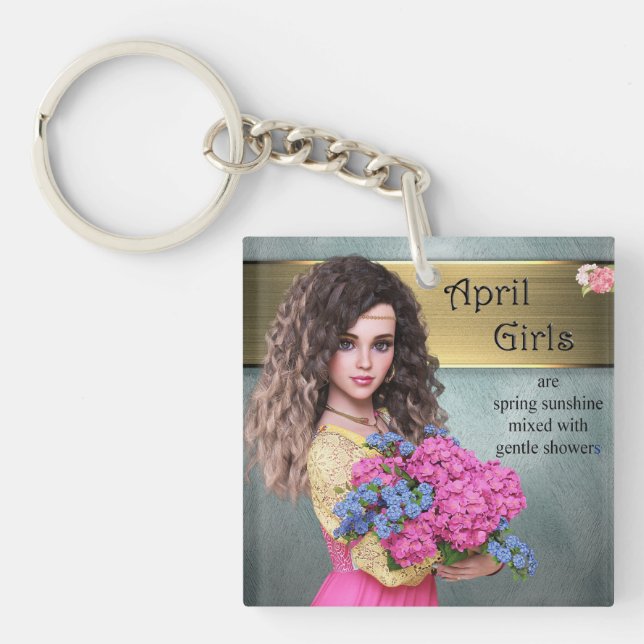 April Girls Key Ring Schlüsselanhänger (Vorderseite)