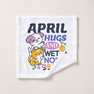 April Hugs und Nassnasen - Niedliche Hunde und Kat Waschlappen